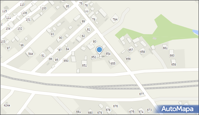 Trawniki, Trawniki, 653, mapa Trawniki