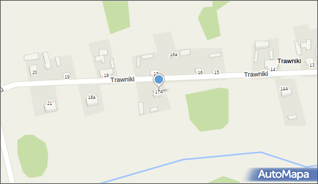 Trawniki, Trawniki, 17A, mapa Trawniki