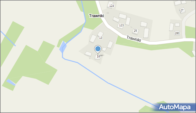 Trawniki, Trawniki, 14, mapa Trawniki