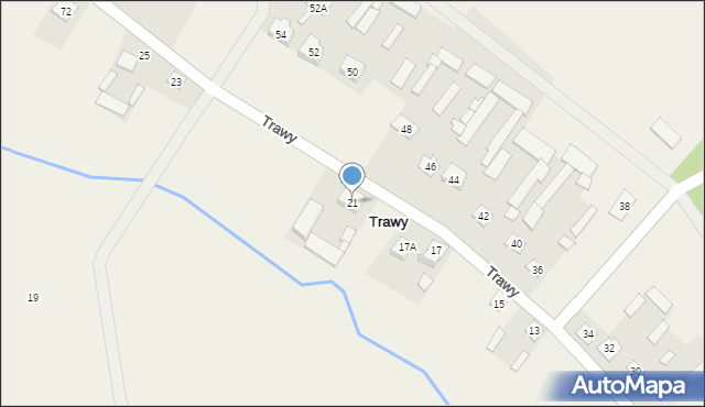 Trawy, Trawy, 21, mapa Trawy