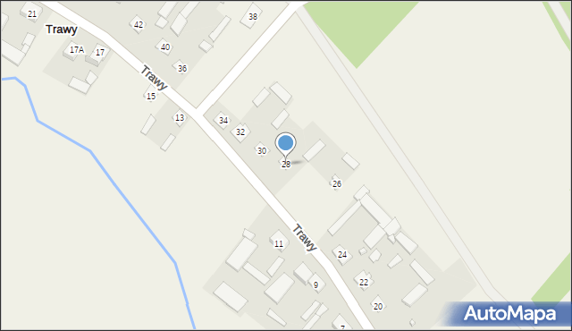 Trawy, Trawy, 28, mapa Trawy