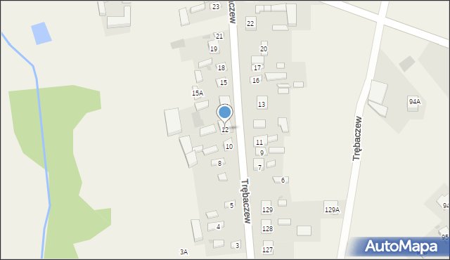 Trębaczew, Trębaczew, 12, mapa Trębaczew