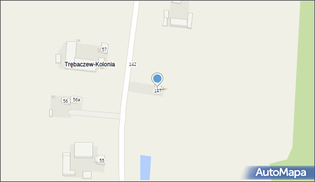 Trębaczew, Trębaczew, 147, mapa Trębaczew