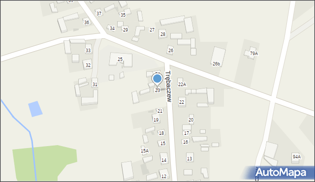 Trębaczew, Trębaczew, 23, mapa Trębaczew