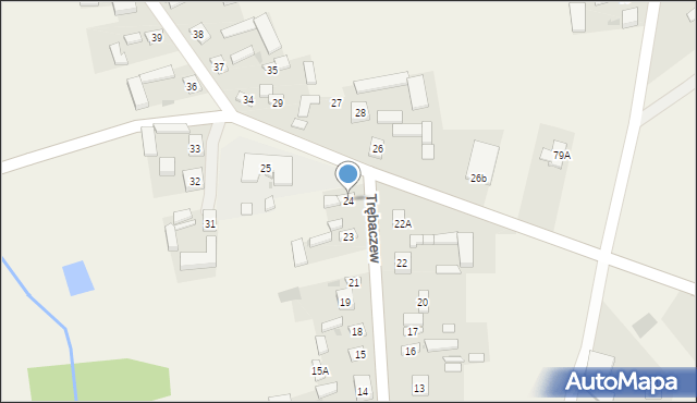 Trębaczew, Trębaczew, 24, mapa Trębaczew