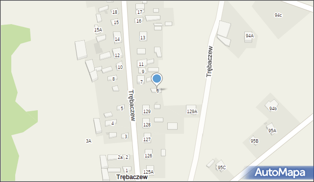 Trębaczew, Trębaczew, 6, mapa Trębaczew