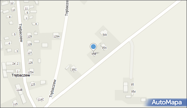 Trębaczew, Trębaczew, 95B, mapa Trębaczew
