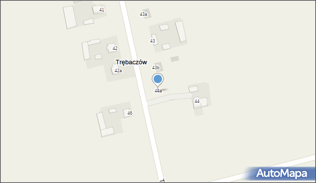 Trębaczów, Trębaczów, 44a, mapa Trębaczów