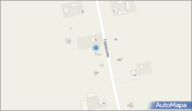 Trębaczów, Trębaczów, 93, mapa Trębaczów