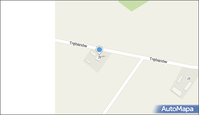 Trębanów, Trębanów, 28, mapa Trębanów