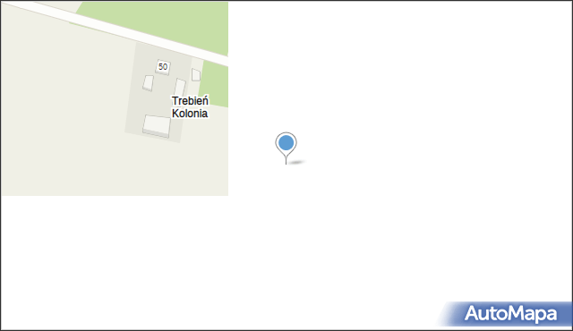 Trebień, Trebień, 52a, mapa Trebień