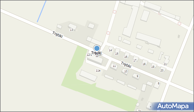 Trębki, Trębki, 12, mapa Trębki