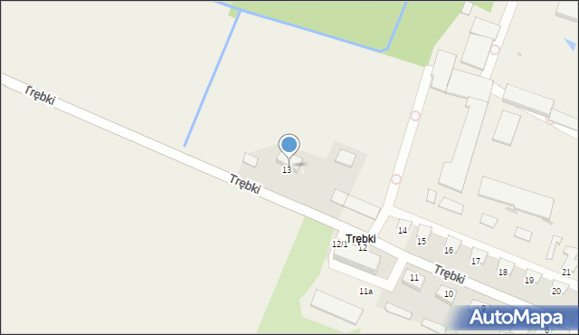 Trębki, Trębki, 13/3, mapa Trębki