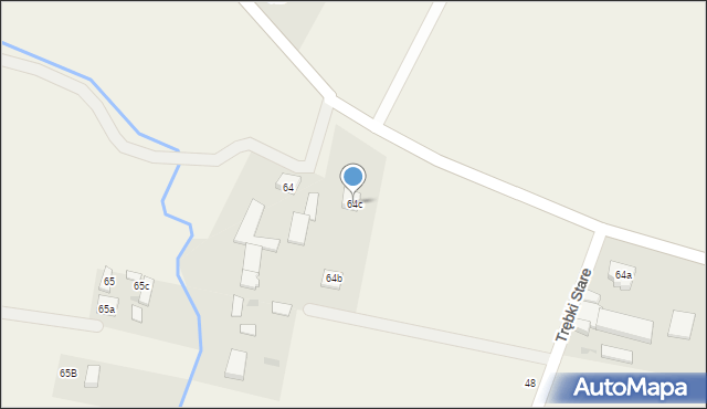 Trębki Nowe, Trębki Nowe, 64c, mapa Trębki Nowe