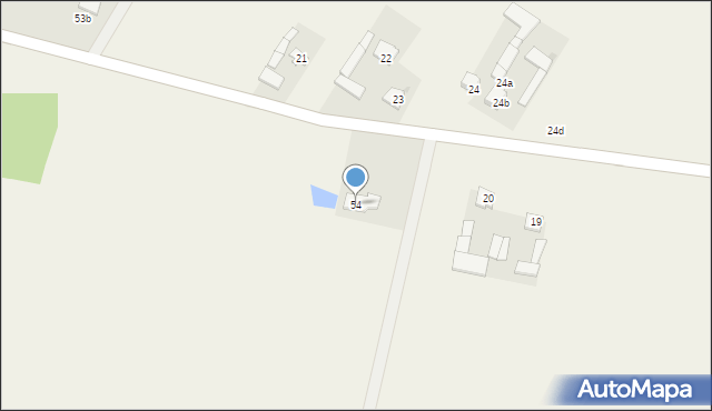 Trębki Stare, Trębki Stare, 54, mapa Trębki Stare