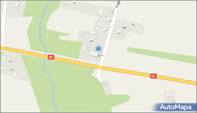 Trębki Stare, Trębki Stare, 9, mapa Trębki Stare