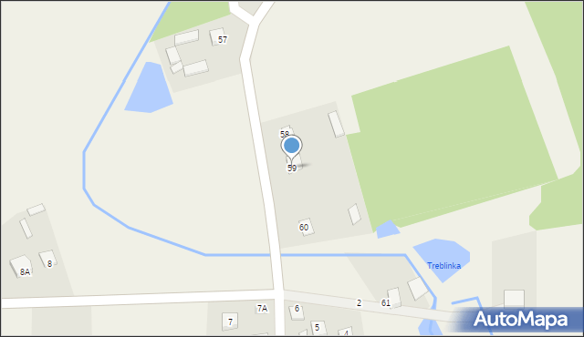 Treblinka, Treblinka, 59, mapa Treblinka