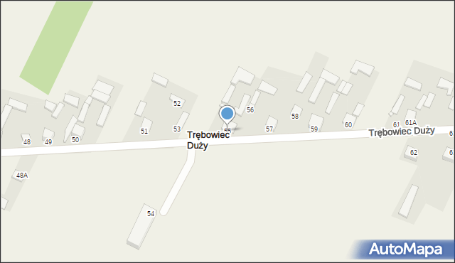 Trębowiec Duży, Trębowiec Duży, 55, mapa Trębowiec Duży