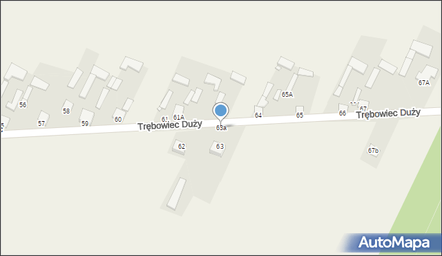Trębowiec Duży, Trębowiec Duży, 63a, mapa Trębowiec Duży