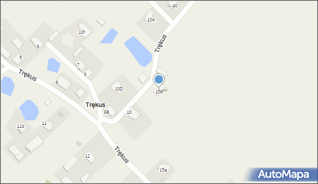 Trękus, Trękus, 10b, mapa Trękus