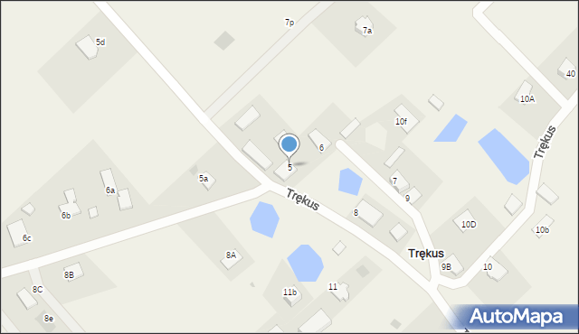 Trękus, Trękus, 5, mapa Trękus