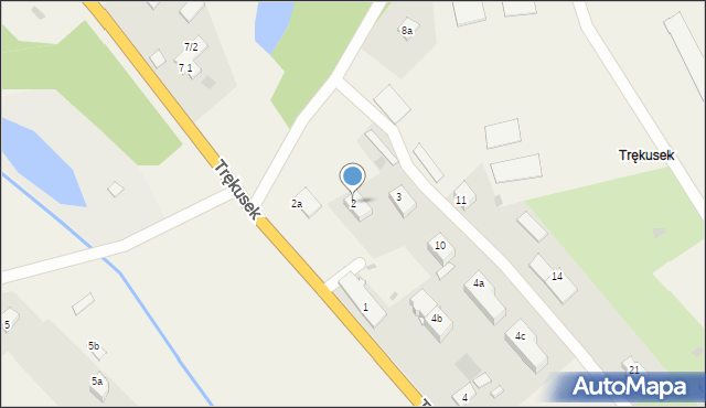 Trękusek, Trękusek, 2, mapa Trękusek