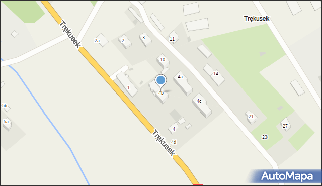 Trękusek, Trękusek, 4b, mapa Trękusek