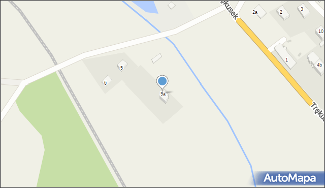 Trękusek, Trękusek, 5a, mapa Trękusek
