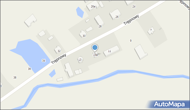 Trępnowy, Trępnowy, 13a, mapa Trępnowy