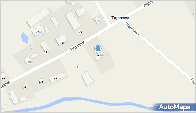 Trępnowy, Trępnowy, 7, mapa Trępnowy