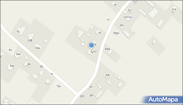 Trojaczkowice, Trojaczkowice, 74, mapa Trojaczkowice