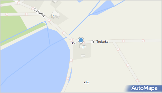 Trojanka, Trojanka, 1a, mapa Trojanka