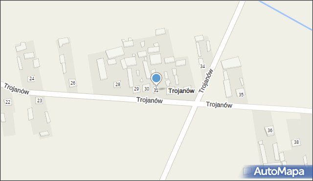 Trojanów, Trojanów, 31, mapa Trojanów