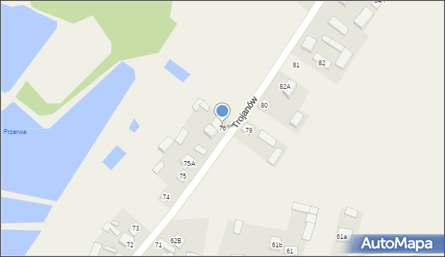 Trojanów, Trojanów, 76, mapa Trojanów