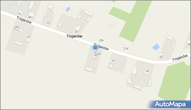 Trojanów, Trojanów, 12, mapa Trojanów