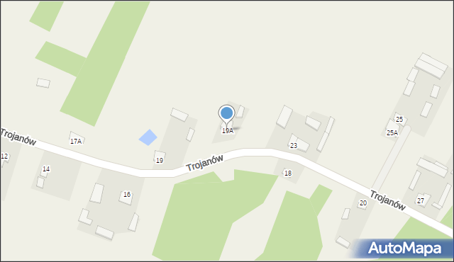 Trojanów, Trojanów, 19A, mapa Trojanów