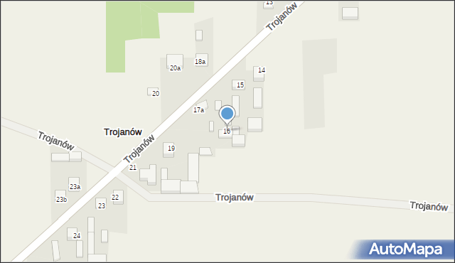 Trojanów, Trojanów, 16, mapa Trojanów