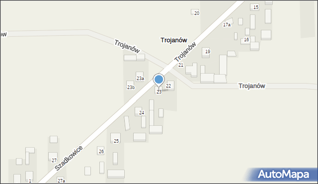 Trojanów, Trojanów, 23, mapa Trojanów