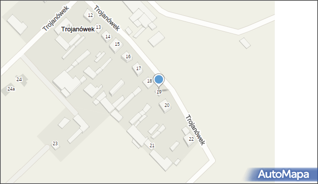Trojanówek, Trojanówek, 19, mapa Trojanówek