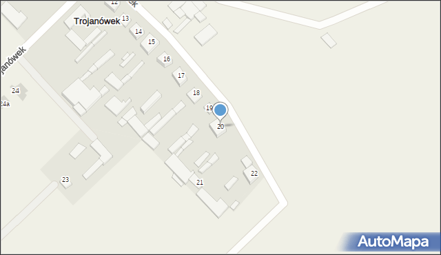 Trojanówek, Trojanówek, 20, mapa Trojanówek