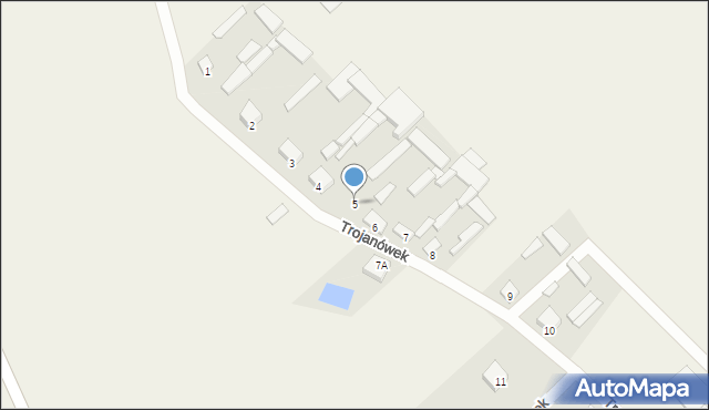 Trojanówek, Trojanówek, 5, mapa Trojanówek