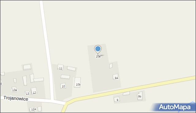Trojanowice, Trojanowice, 10a, mapa Trojanowice