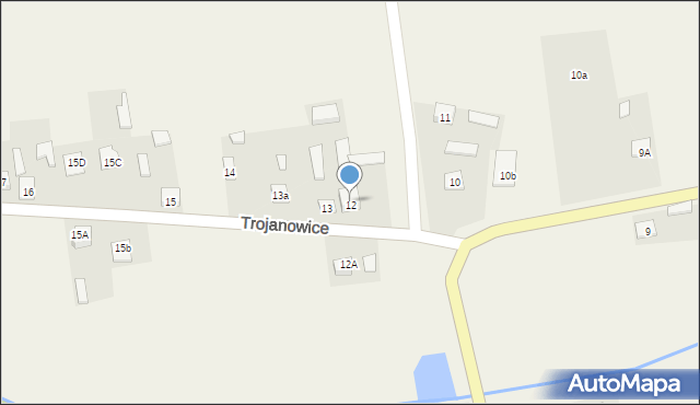 Trojanowice, Trojanowice, 12, mapa Trojanowice