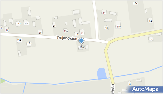 Trojanowice, Trojanowice, 12A, mapa Trojanowice