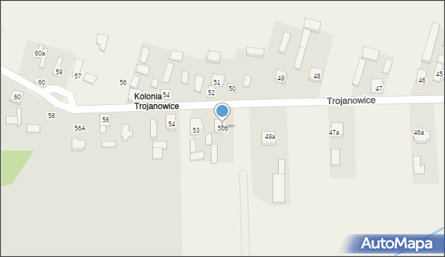 Trojanowice, Trojanowice, 50b, mapa Trojanowice