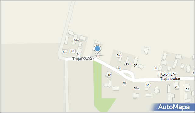 Trojanowice, Trojanowice, 61, mapa Trojanowice
