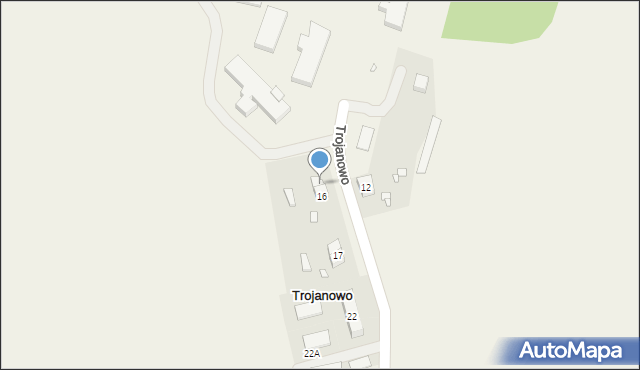 Trojanowo, Trojanowo, 16/1, mapa Trojanowo