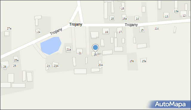 Trojany, Trojany, 20, mapa Trojany