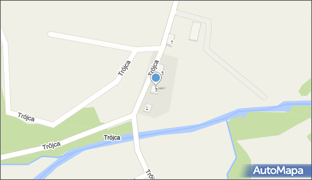 Trójca, Trójca, 3, mapa Trójca