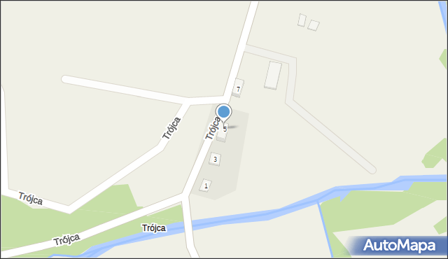 Trójca, Trójca, 5, mapa Trójca
